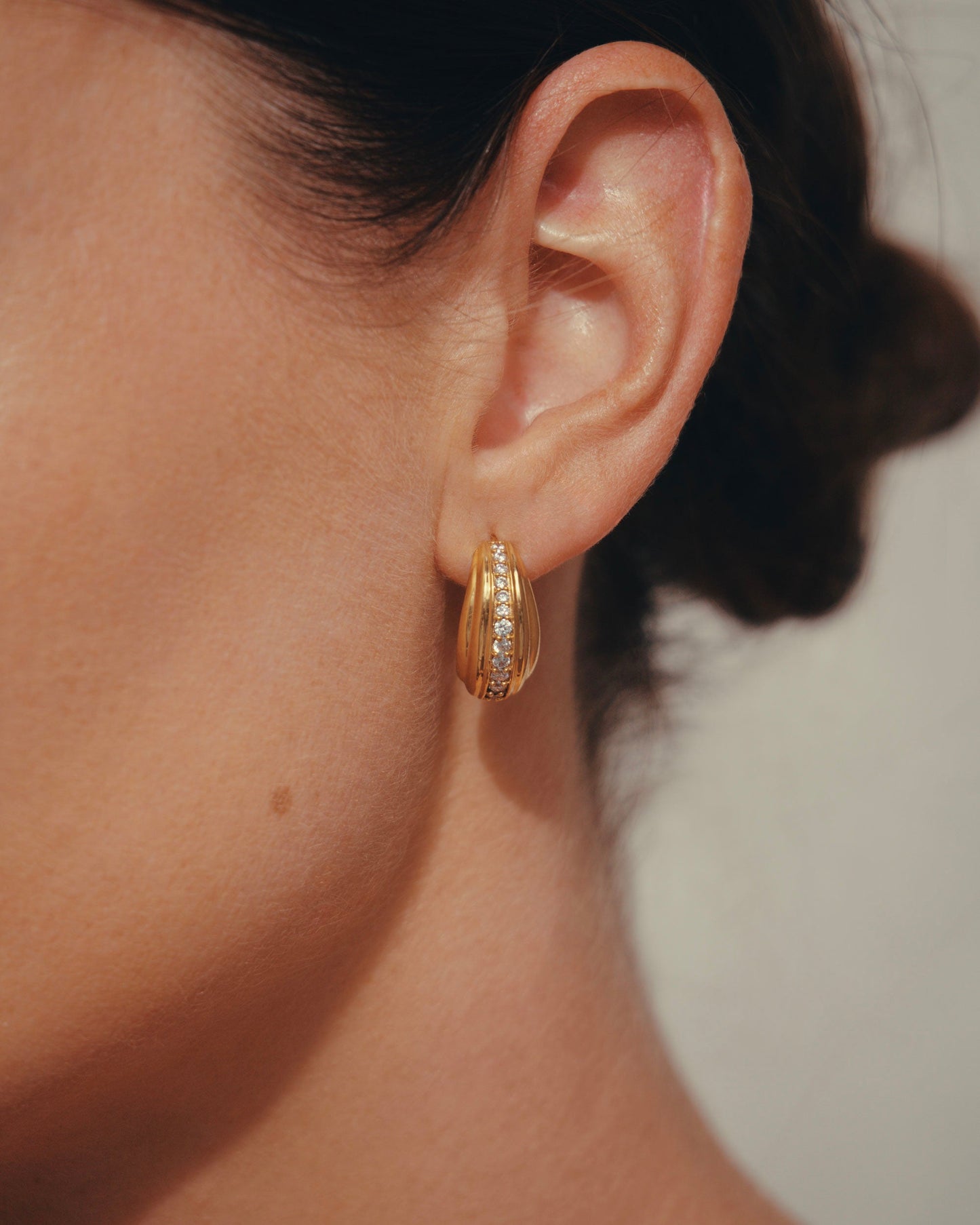 Elegant Twist Hoop Earrings