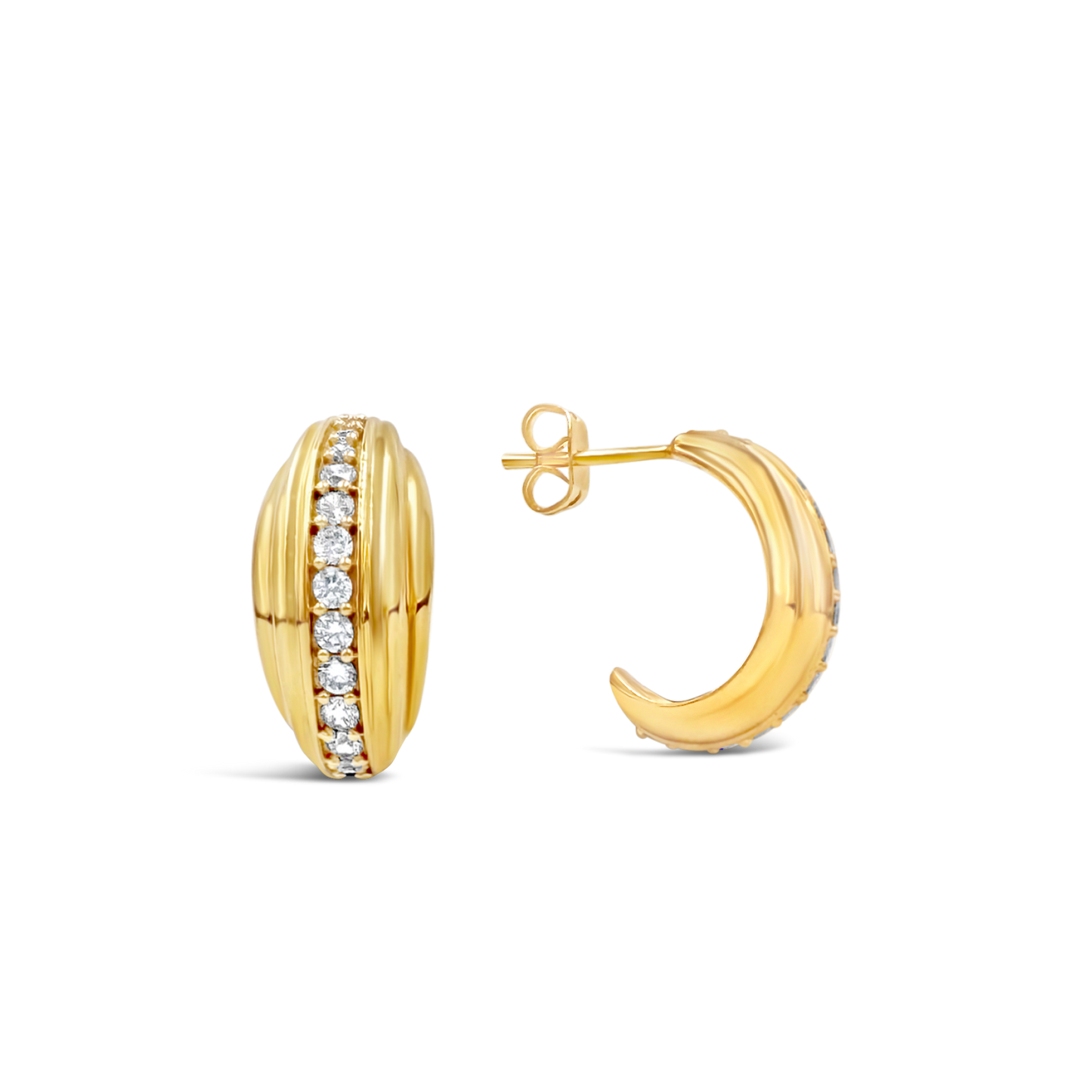 Elegant Twist Hoop Earrings