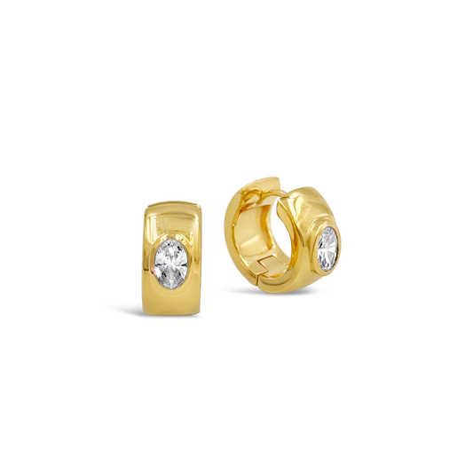 Elegant Gold Twist Hoop Earrings