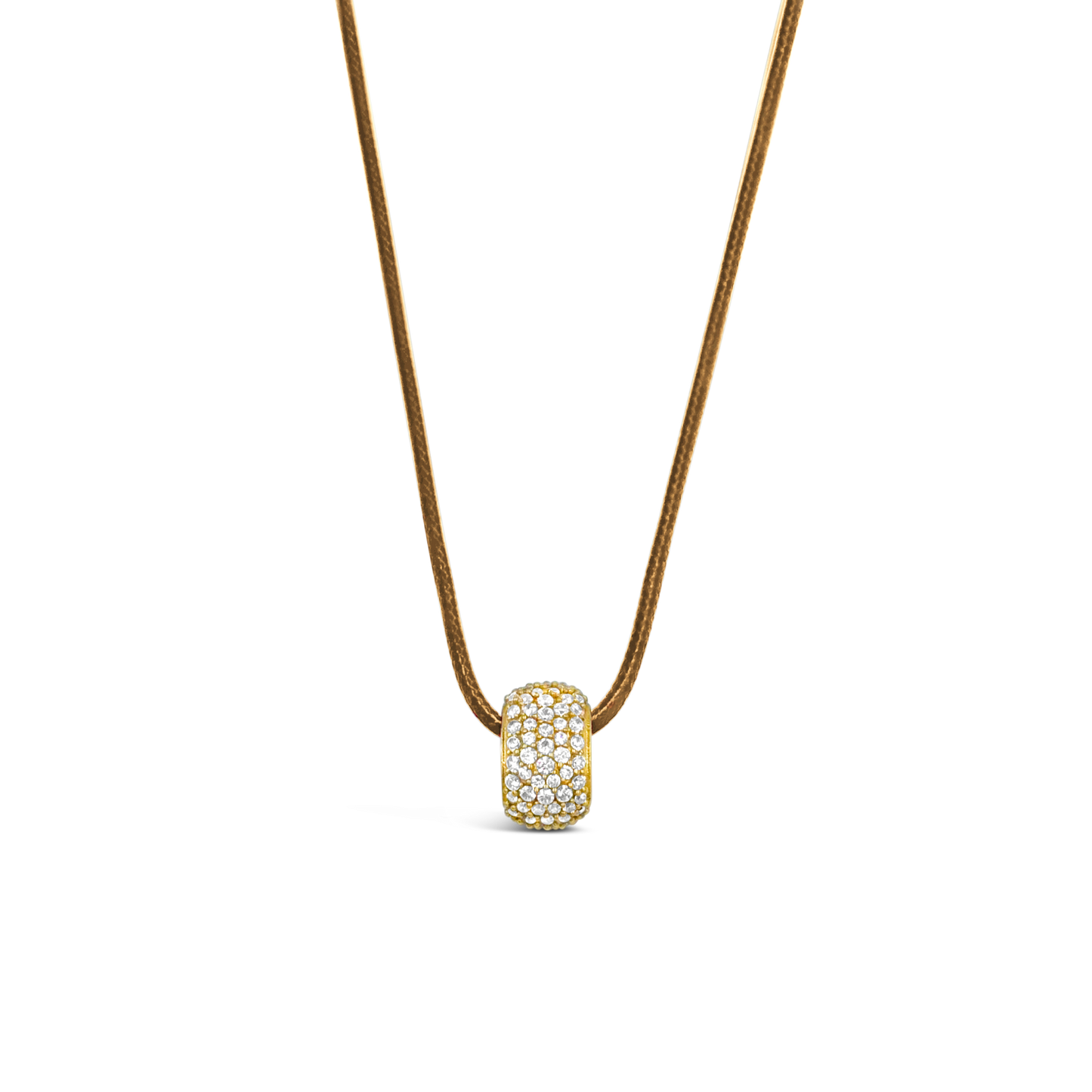 Gold-Plated Layered Pendant Necklace