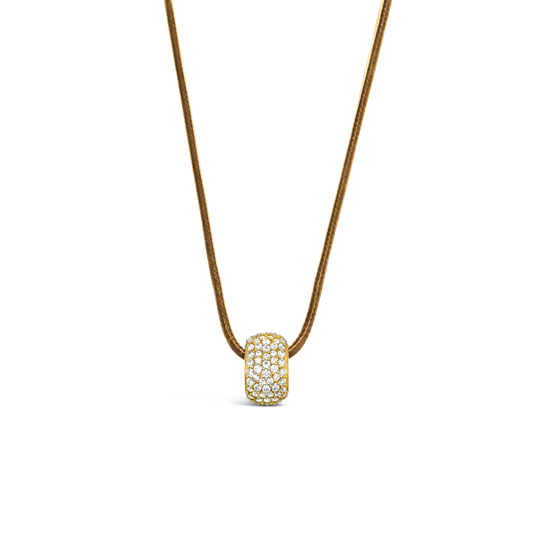 Gold-Plated Layered Pendant Necklace