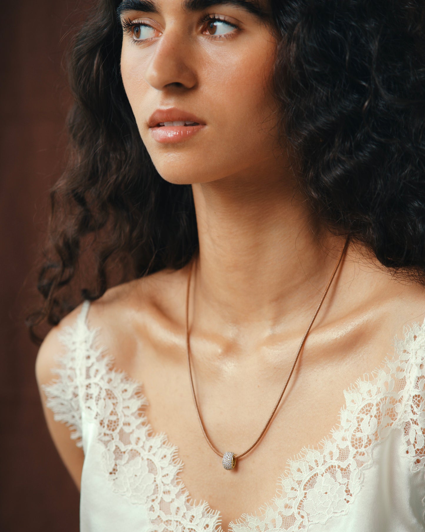 Gold-Plated Layered Pendant Necklace