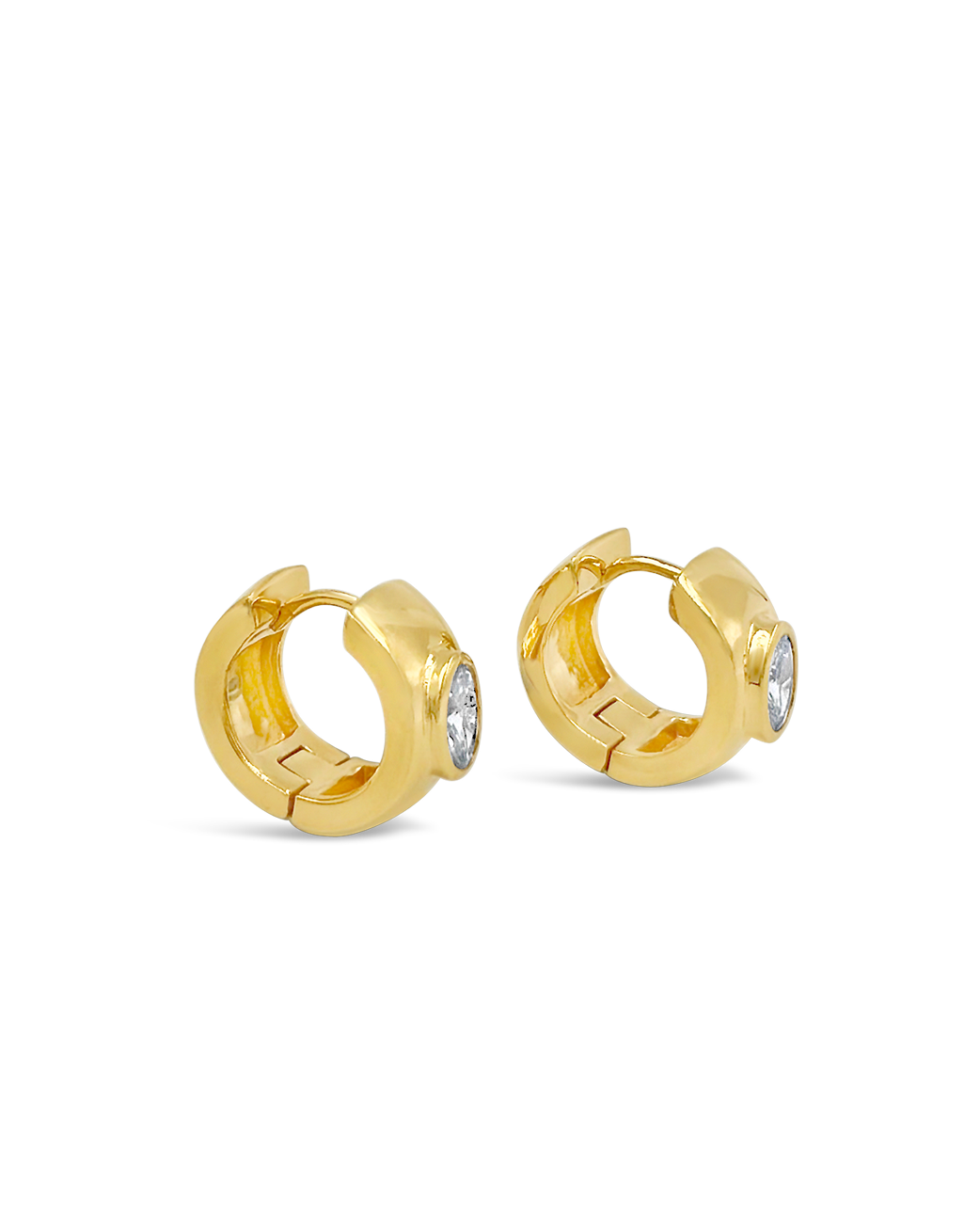 Elegant Gold Twist Hoop Earrings