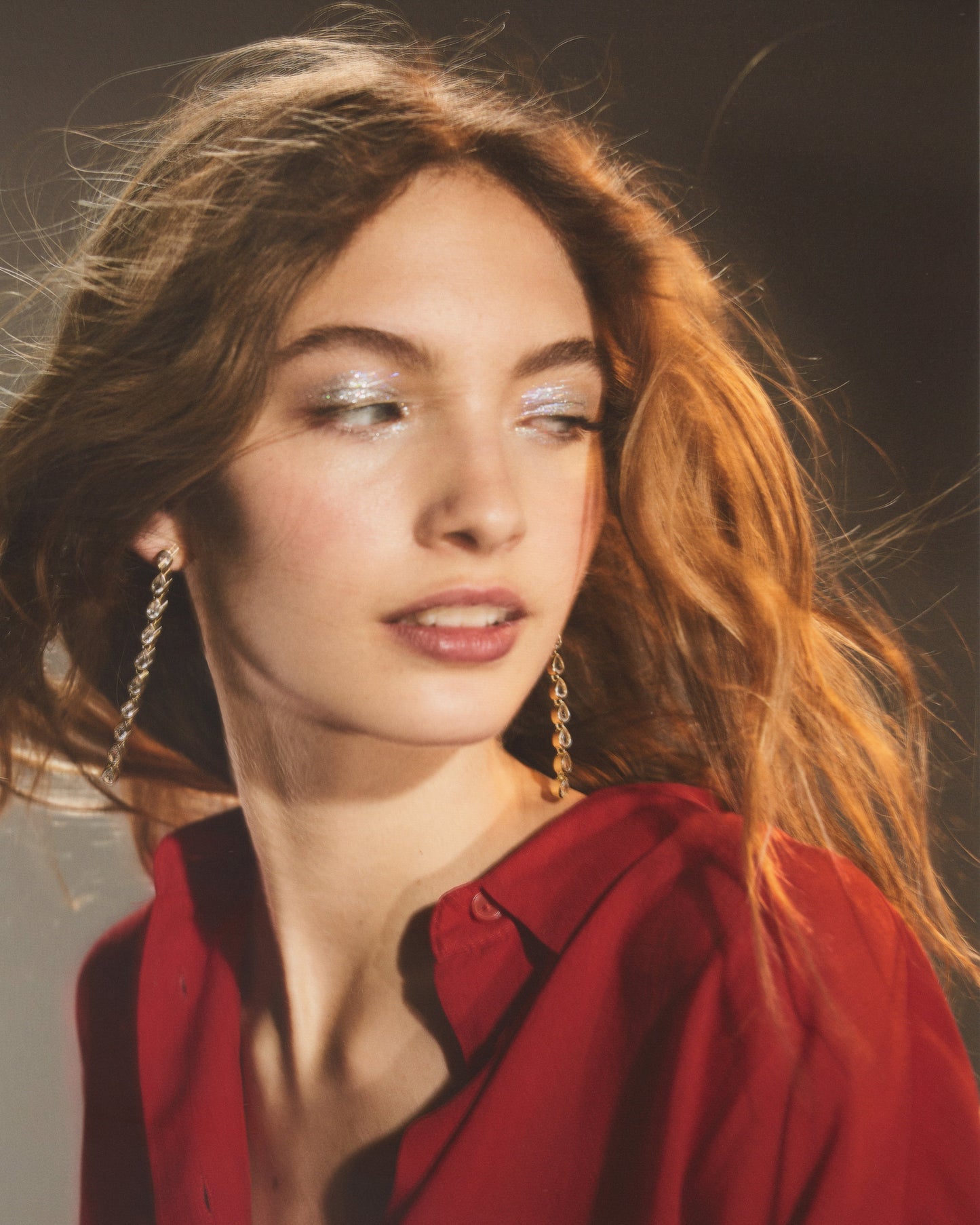 Elegant Gold-Plated Hoop Earrings